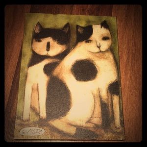 cat painting indoor decor